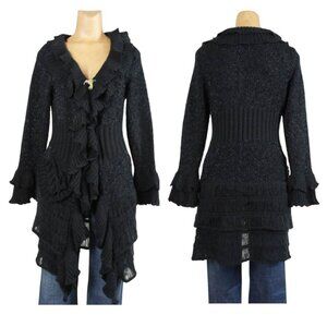 Feelings Ruffle Knit Duster Cardigan